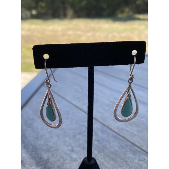 925 Earrings Dangles Drops Vintage Sterling Silver SX 925 Thailand 5.89g - Picture 5 of 11